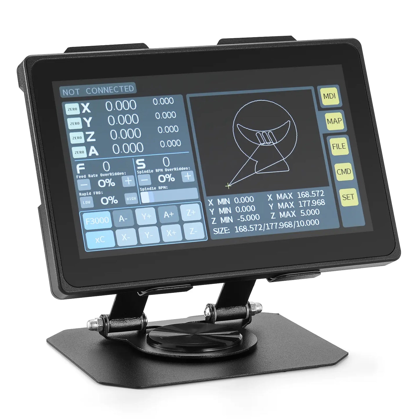 Genmitsu P7-A 7-Zoll CNC Offline-Controller – Vorderansicht
