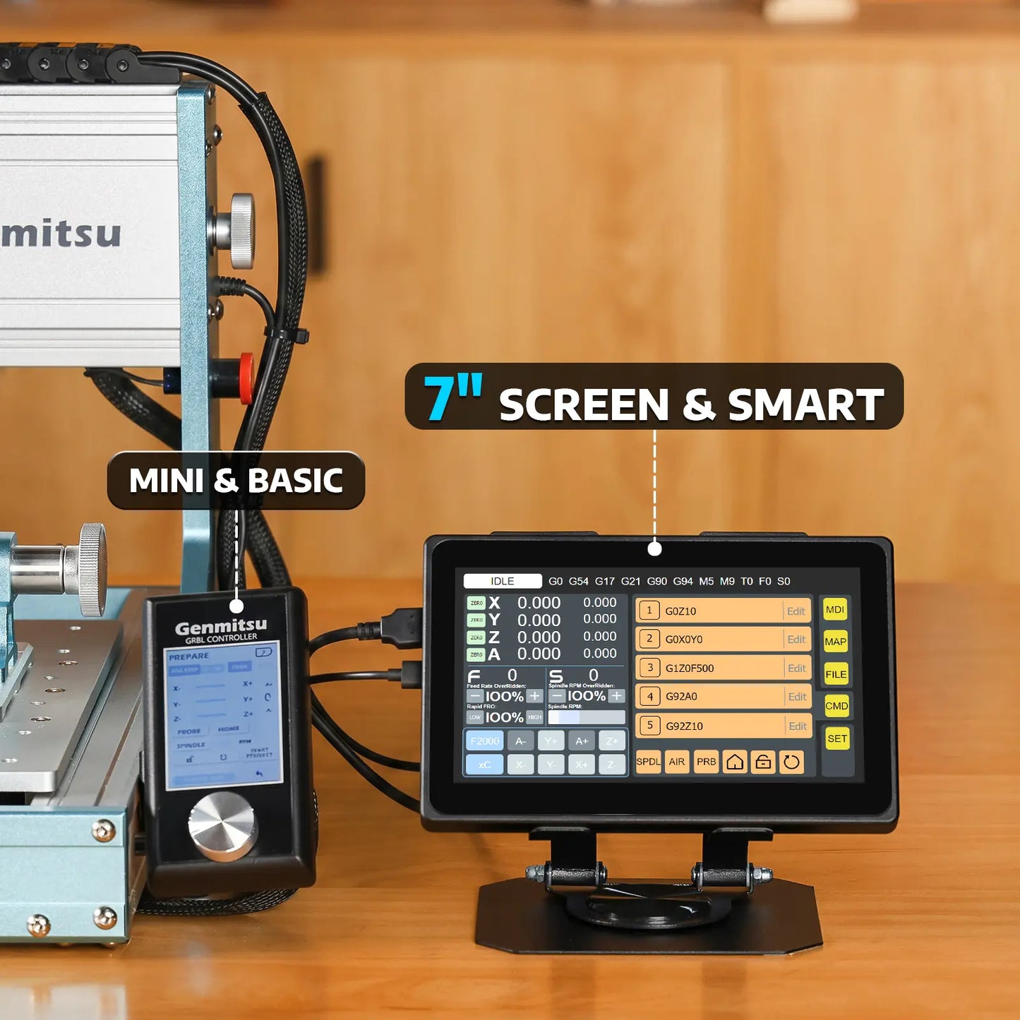 Genmitsu P7-A Offline-Controller mit 4-Achsen-GRBL-Steuerung