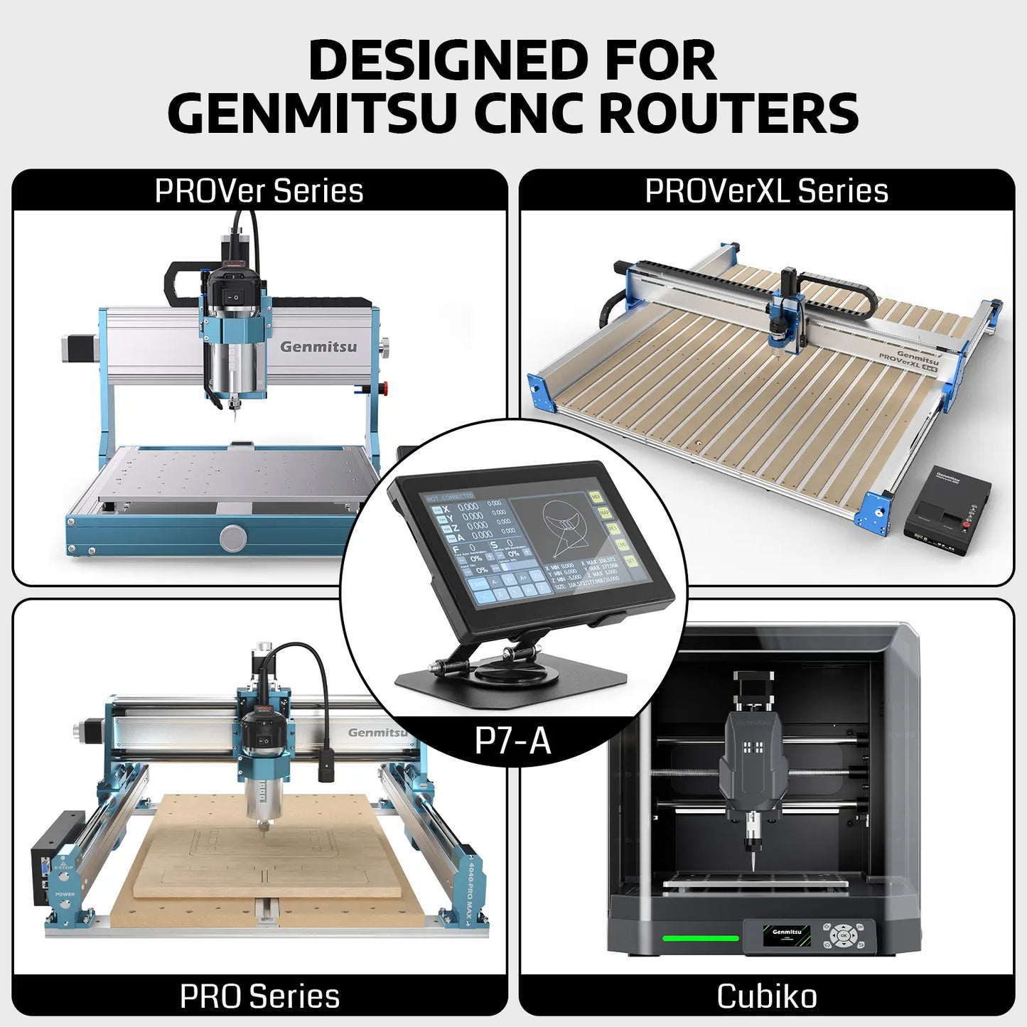 1024 × 600 Bedienoberfläche des P7-A CNC Offline-Controllers