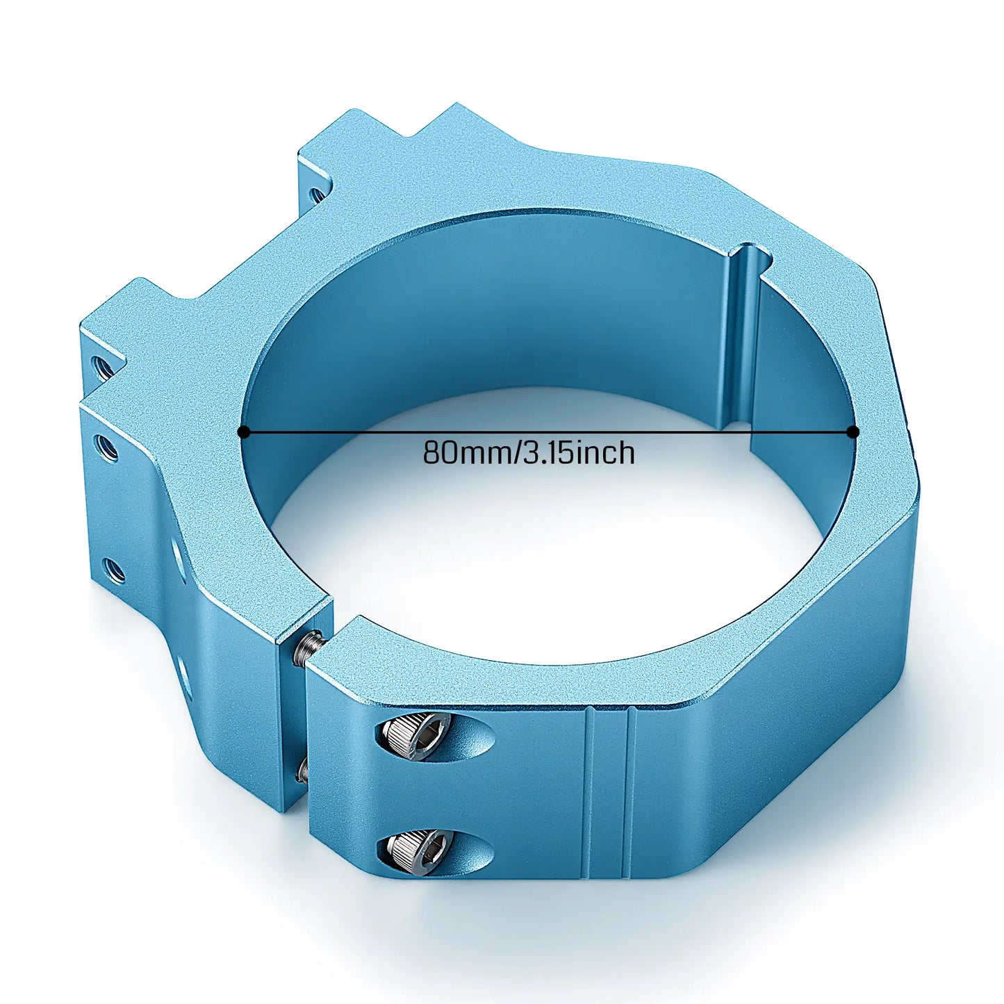 80 mm Aluminium-Spindelhalterung für CNC-Fräsen, wassergekühlte Spindel, passend für Genmitsu 4040-PRO MAX / 3030-PROVer MAX / 3030-PROVer Ultra