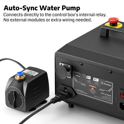 CNC-Spindelmotor-Kit, 1,5 kW/2,2 kW, wassergekühlter Spindelmotor, 24.000 U/min ER11-Spannzange mit vorverdrahteter VFD-Inverter-Box & Pumpe – 4-Lager-Präzisionsmotor für CNC-Fräsmaschine und Gravur