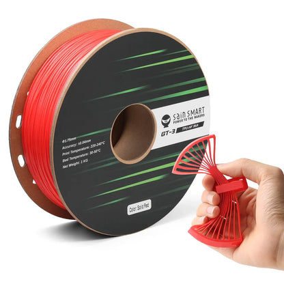 GT-3 High-Speed 95A Flexibles TPU Filament, ±0,04mm, 1,75mm, 1kg, Schwarz Weiß Rot Gelb Blau Grün Transparent