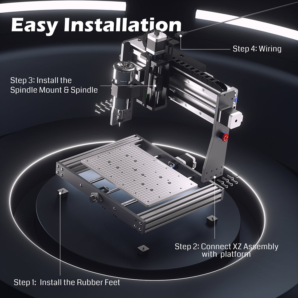 Genmitsu 3020-PRO MAX V2 CNC Fräsmaschine zum Schneiden und Schnitzen von Metall