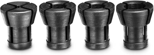 Genmitsu 4-teiliges Oberfräsen-Spannzangen-Set, 1/8 Zoll bis 5/16 Zoll Oberfräsen-Spannzangen-Zubehör für Kantenfräse, Graviermaschine, CNC-Fräsmaschine