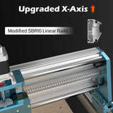 4040-PRO MAX CNC-Maschine, 710 W Trimmer und Linearschienenantrieb, verbesserte XZ-Achse