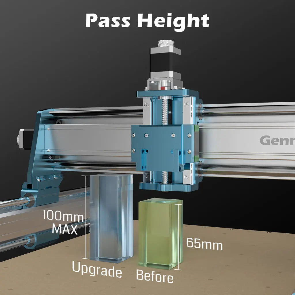 4040-PRO MAX CNC-Maschine, 710 W Trimmer und Linearschienenantrieb, verbesserte XZ-Achse