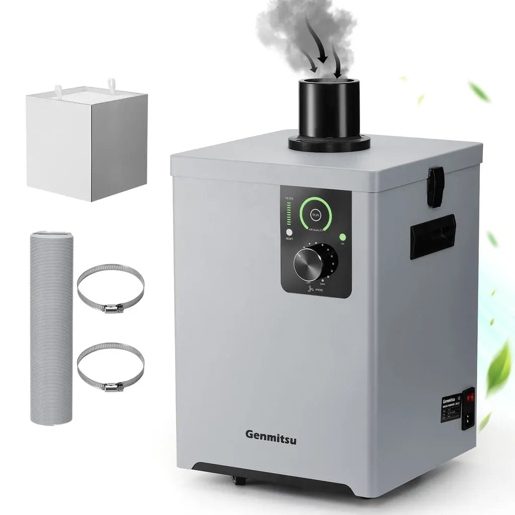 MD13 Rauchreiniger für Genmitsu L8 Lasergraviermaschine, Rauchabsauger mit Vierschichtfiltration