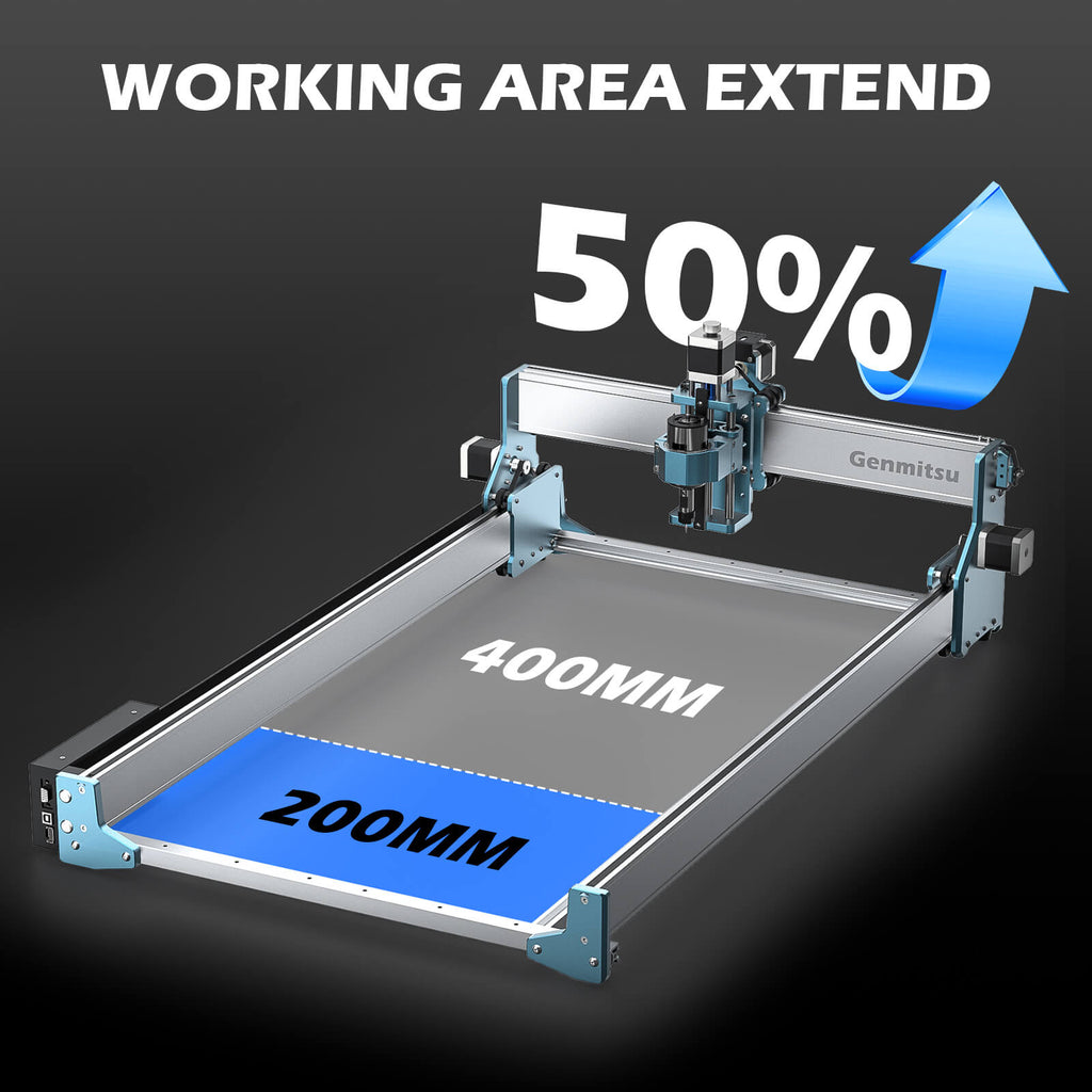 Y-Achsen-Erweiterungssatz für CNC 4040 RENO, Y-Achsen-Verlängerung auf 800 mm, 4040-Upgrade auf 4080/6080