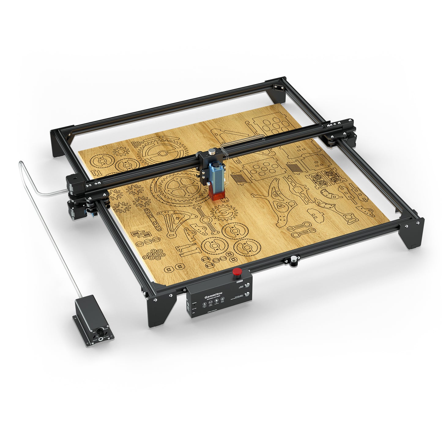 [Discontinued] Jinsoku LC-60A 5.5W Laser-Graviermaschine mit Air Assist System, Fixfokus-Lasermodul