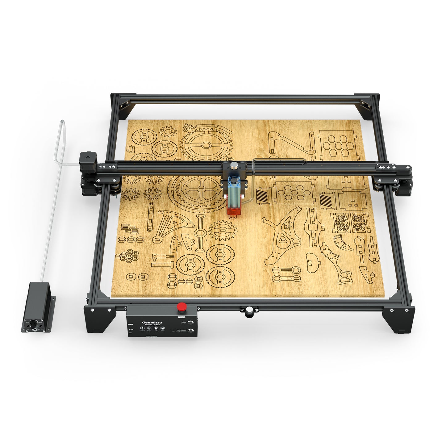 [Discontinued] Jinsoku LC-60A 5.5W Laser-Graviermaschine mit Air Assist System, Fixfokus-Lasermodul