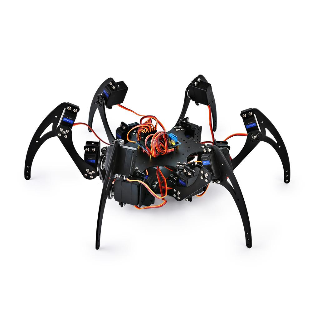 [discontinued] SainSmart Hexapod 6 Legs Spider Robot with SR318 Servo Motor & Remote Control & Control Board