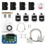 [discontinued] CNC 4-Axis kit 5 with TB6600 Motor Driver, Parallel Interface Breakout Board, Nema23 Stepper Motor and 24V Power Supply