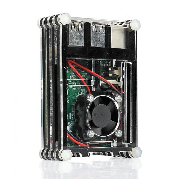 SainSmart Slices Gehäuse + Lüfter für Raspberry Pi 2 B Raspberry Pi 3