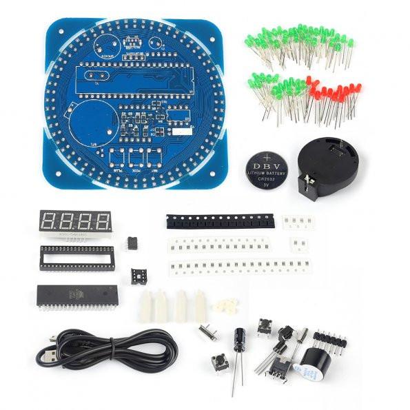 [discontinued] Rotierend LED Elektronische Digitaluhr DIY Kit