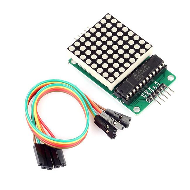 [discontinued] MAX7219 Red LED Dot Matrix Display Module