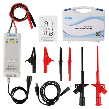 Micsig DP10013 Hochspannungs-Differenzsonde 1300V 100MHz 3.5ns