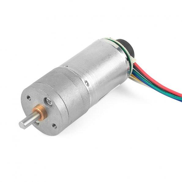 [discontinued] 12V DC Motor 201rpm w/Encoder for Robotic Arms