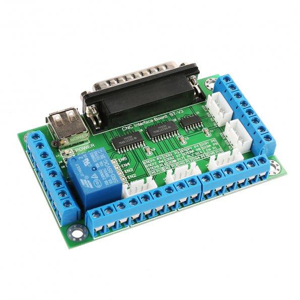 [discontinued] 5-Axis CNC Breakout Board for Stepper Motor Driver