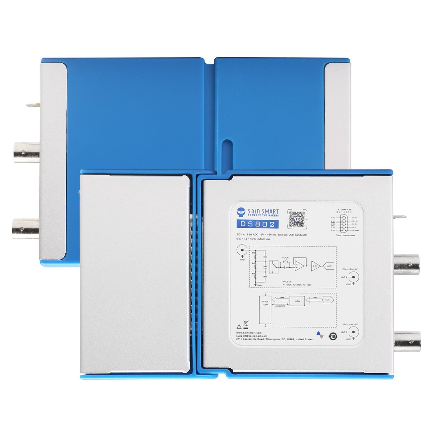 [discontinued] SainSmart DS802 Dual Kanäle Virtuell PC Oszilloskop