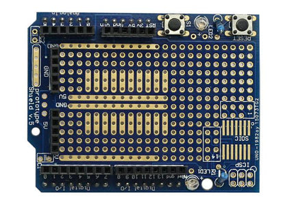 [discontinued] UNO + Proto Shield(with Breadboard Jump Wires) + L293D Motor Drive Shield