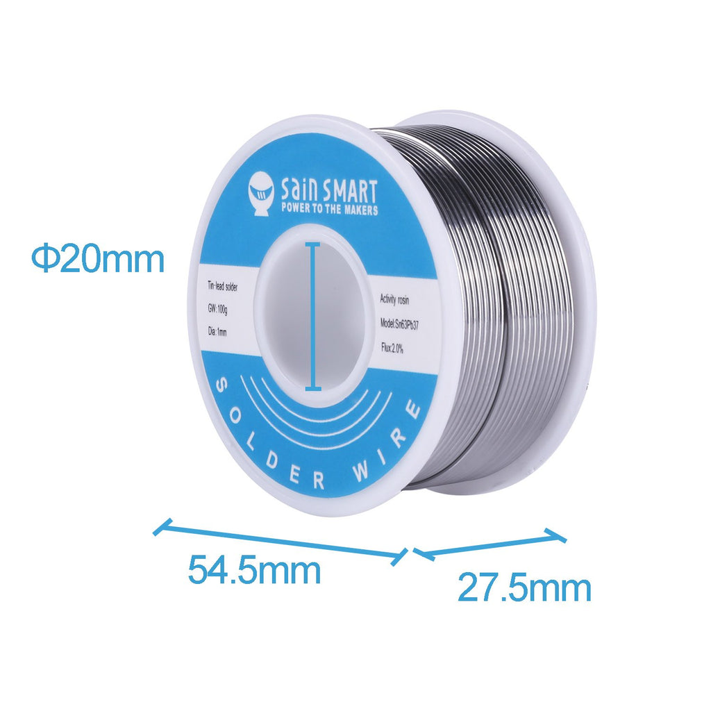 SainSmart Solder Wire | 1mm 100g | Sn63 Pb37