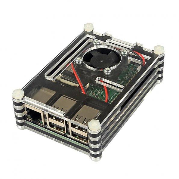 SainSmart Slices Gehäuse + Lüfter für Raspberry Pi 2 B Raspberry Pi 3