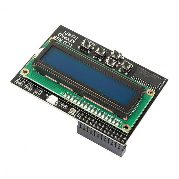 [discontinued] 16x2 I2C IIC Interface RGB LED Display  + Keypad für Raspberry Pi
