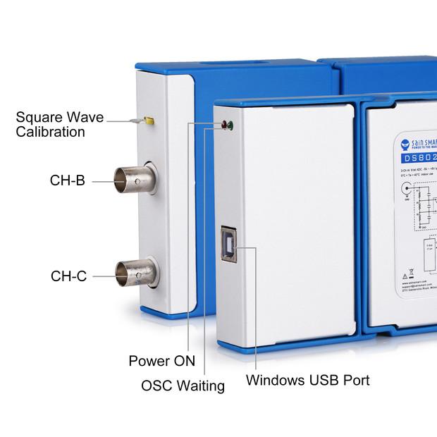 [discontinued] SainSmart DS802 Dual Kanäle Virtuell PC Oszilloskop