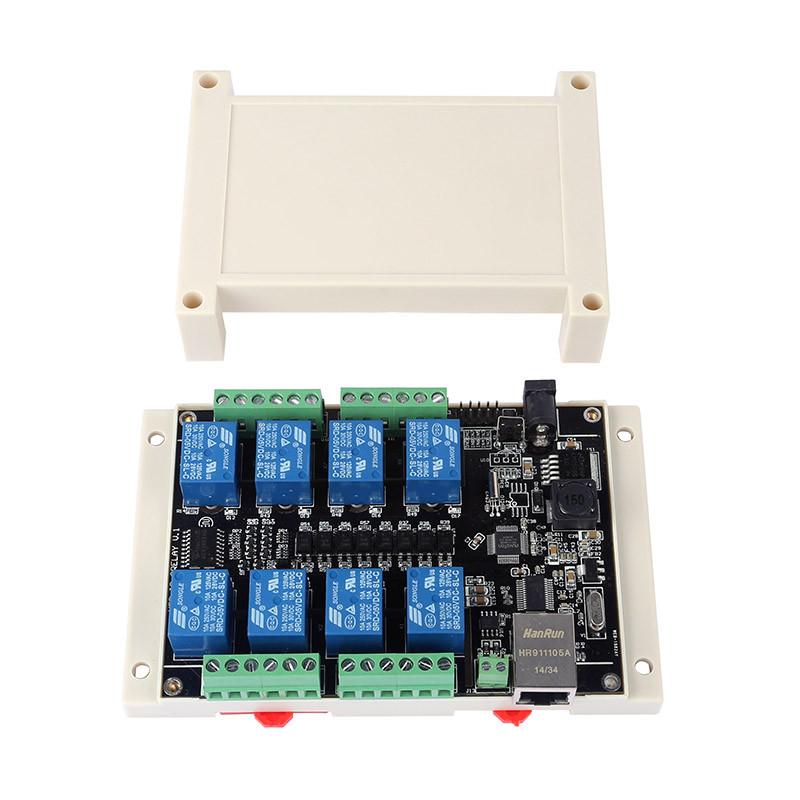 SainSmart RJ45 TCP/IP Remote Controller Board With 8 Channels Relay ...