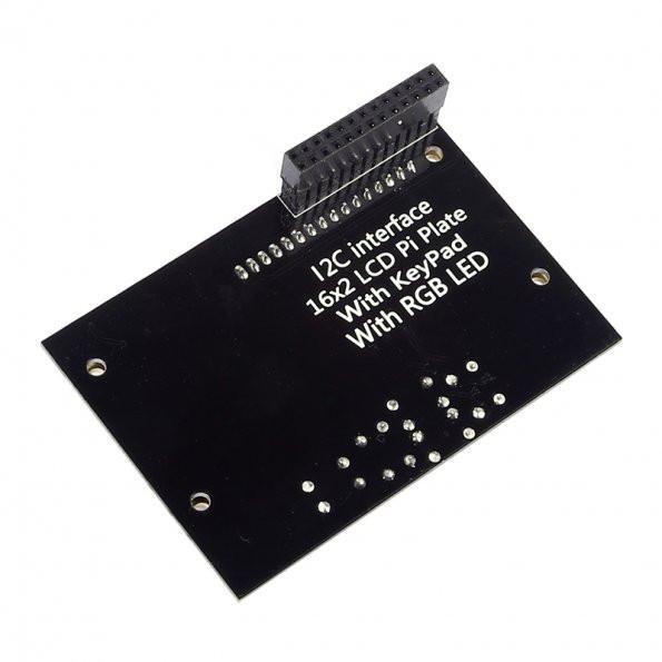 [discontinued] 16x2 I2C IIC Interface RGB LED Display  + Keypad für Raspberry Pi
