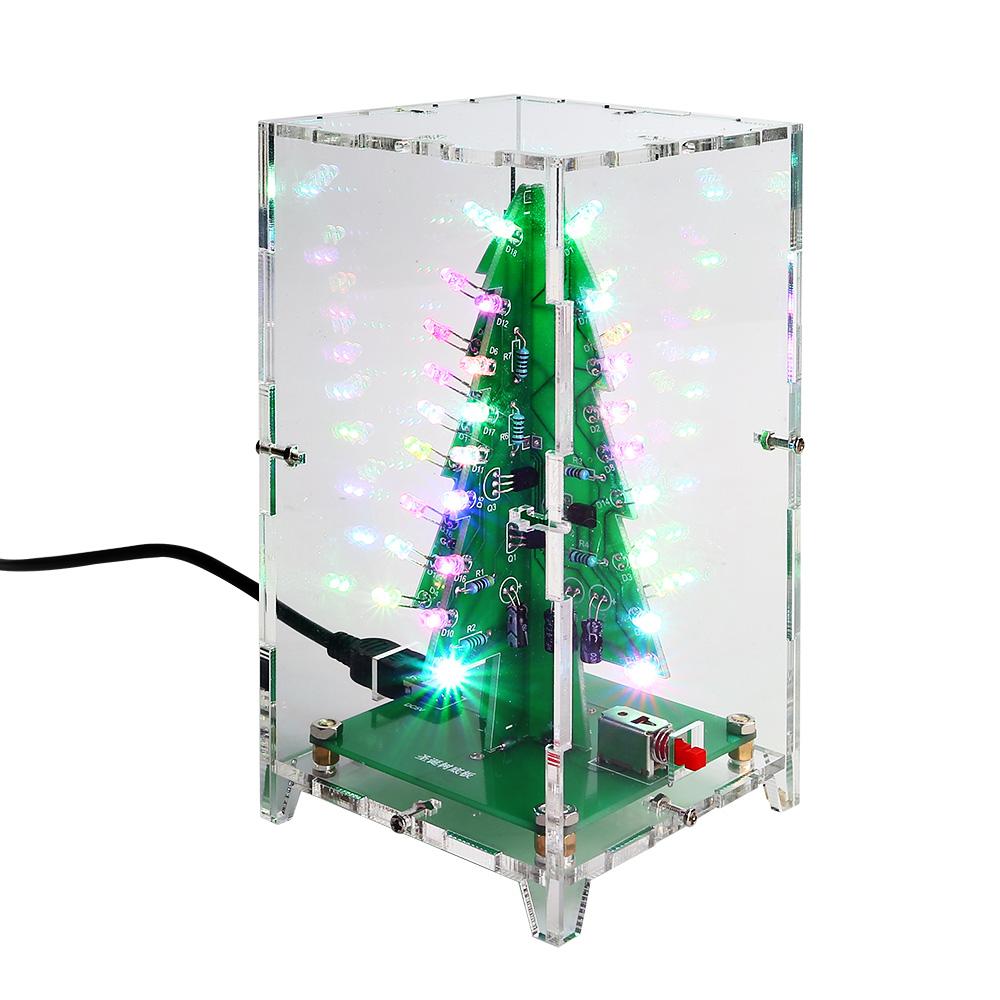 [discontinued] DIY LED Bundle, 3D RGB Light Square Cube + Christmas Tree