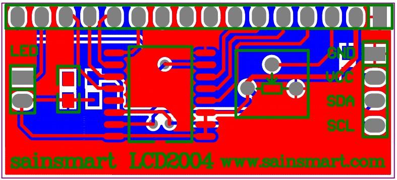 [discontinued] SainSmart IIC/I2C/TWI Serie LCD Display Modul Arduino UNO