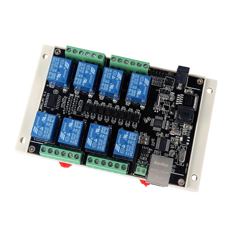 [discontinued] RJ45 TCP/IP Remote Control Board with Integrated 8-Ch Relay