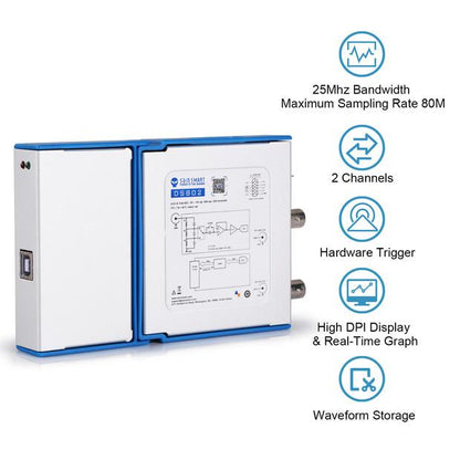 [discontinued] SainSmart DS802 Dual Kanäle Virtuell PC Oszilloskop