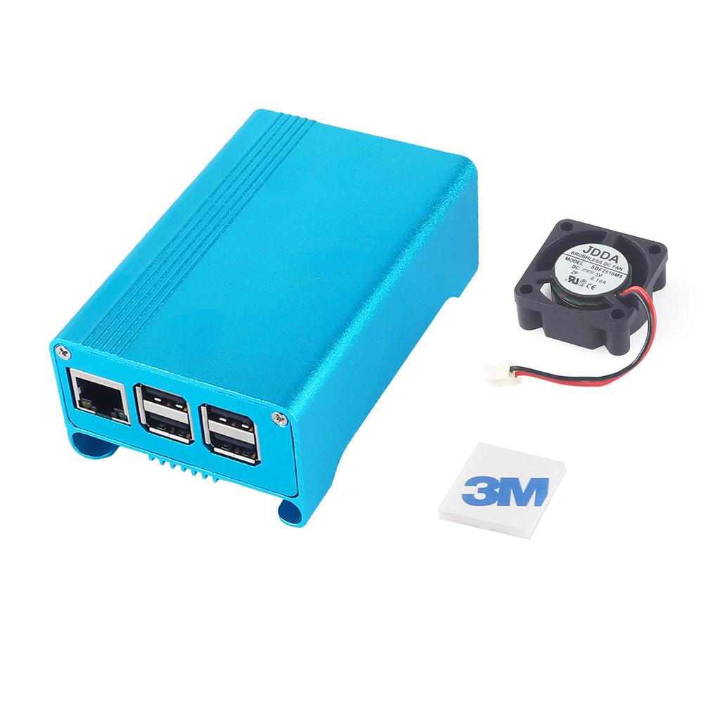 SainSmart Aluminum Alloy Protective Case with Cooling Fan for Raspberry Pi 3