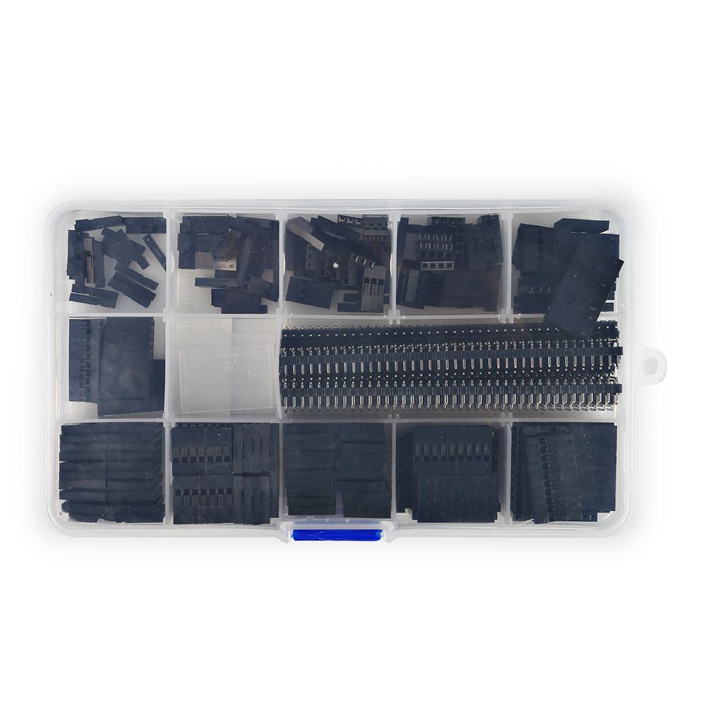 [discontinued] SainSmart 635 Pcs 40 Pin 2.54mm Pitch Single Row Pin Headers,Dupont Connector Housing Female,Dupont Male/Female Pin Connector Kit