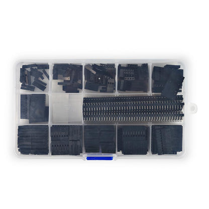 [discontinued] SainSmart 635 Pcs 40 Pin 2.54mm Pitch Single Row Pin Headers,Dupont Connector Housing Female,Dupont Male/Female Pin Connector Kit