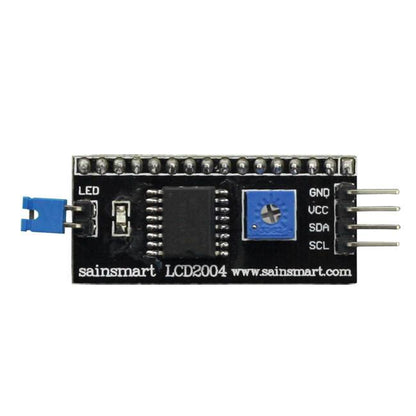 [discontinued] 16x2 IIC/I2C/TWI Serial LCD Display, White on Blue