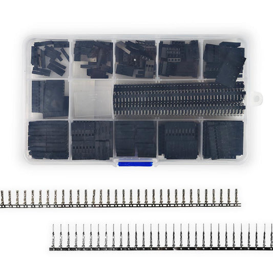 [discontinued] SainSmart 635 Pcs 40 Pin 2.54mm Pitch Single Row Pin Headers,Dupont Connector Housing Female,Dupont Male/Female Pin Connector Kit