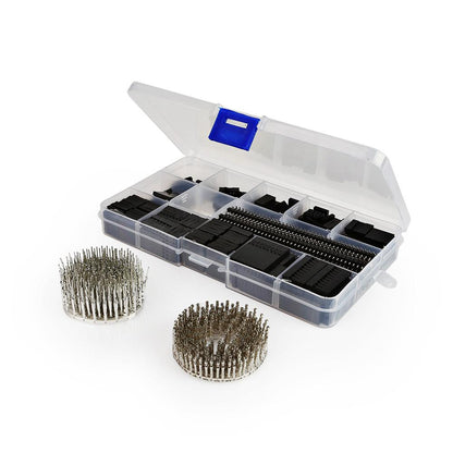 [discontinued] SainSmart 635 Pcs 40 Pin 2.54mm Pitch Single Row Pin Headers,Dupont Connector Housing Female,Dupont Male/Female Pin Connector Kit
