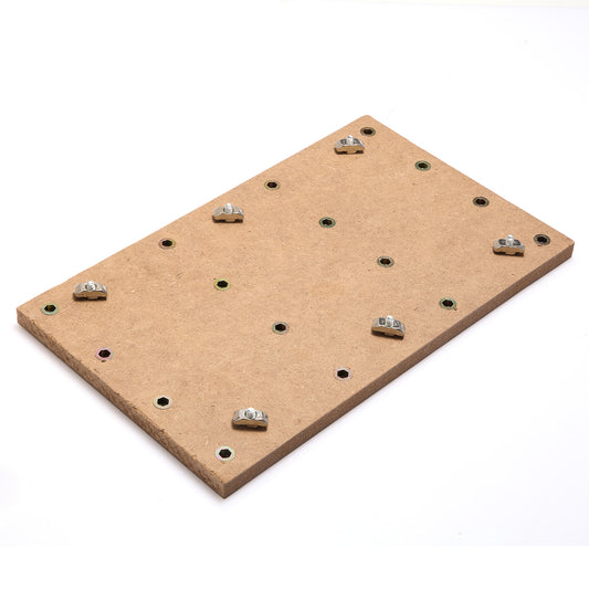 Genmitsu MDF-Arbeitsoberfläche für 3018 CNC-Fräser | 30 x 18 x 1,2cm | M6-Löcher (6mm)