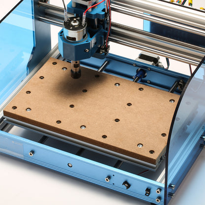 Genmitsu MDF-Arbeitsoberfläche für 3018 CNC-Fräser | 30 x 18 x 1,2cm | M6-Löcher (6mm)