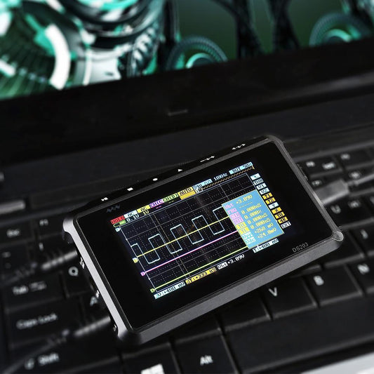 [discontinued] DSO203 Pocket-sized 4-Channel Digital Oscilloscope  8MHz 72 MSps, Aluminum Shell