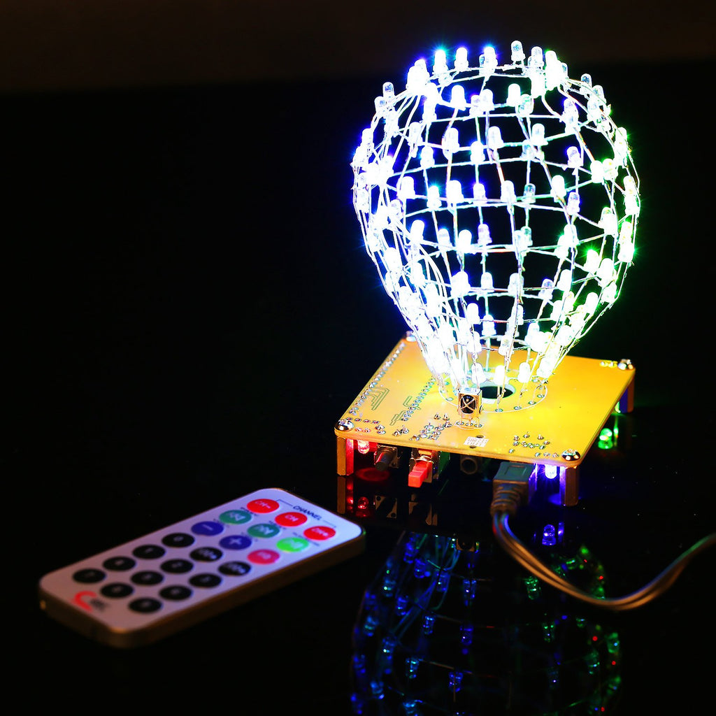 [discontinued] DIY Spherical LED Light Lamp with Infrared Remote Controller