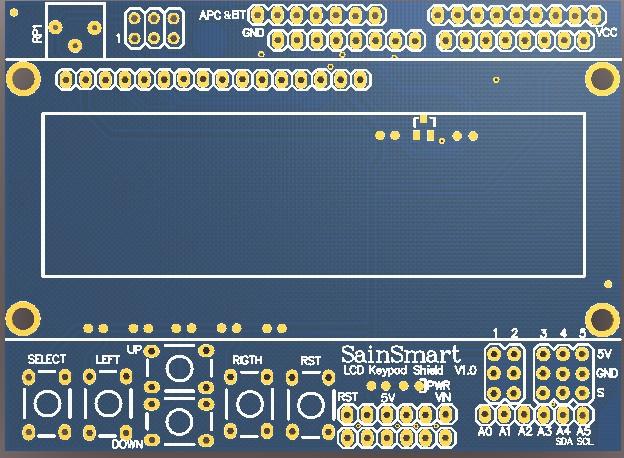 [discontinued] 1602 LCD Modul V3 Display mit Tastenfeld Arduino