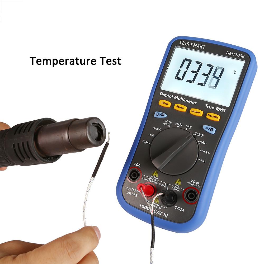 [discontinued] Bluetooth Digital Multimeter and Temperature Meter, DMT100B