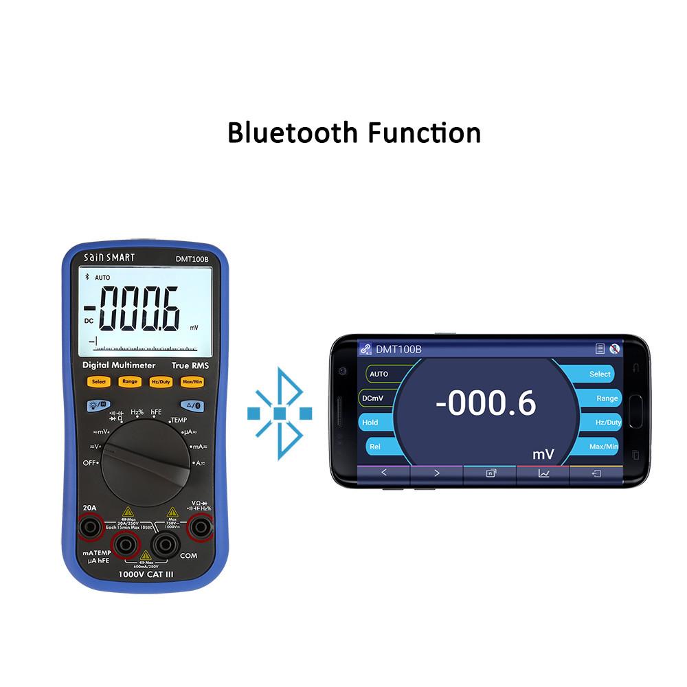 [discontinued] Bluetooth Digital Multimeter and Temperature Meter, DMT100B