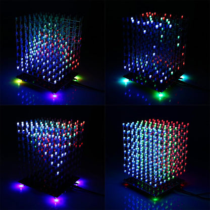 [discontinued] DIY LED Bundle, 3D RGB Light Square Cube + Christmas Tree