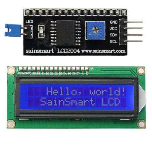 [discontinued] 16x2 IIC/I2C/TWI Serial LCD Display, White on Blue