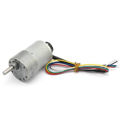 [discontinued] 29:1 Metal Gearmotor 365rpm 37Dx52L mm mit 64 CPR Encoder 12V